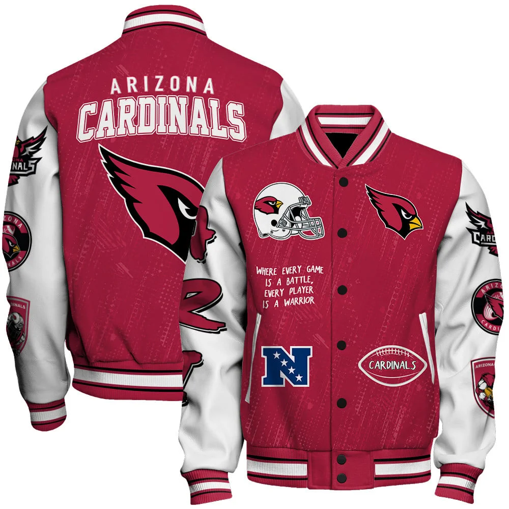 Arizona Cardinals National Football League Conquer Every Field Unisex Varsity Jacket
