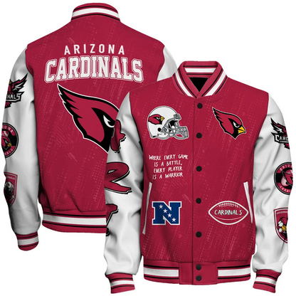 Arizona Cardinals National Football League Conquer Every Field Unisex Varsity Jacket