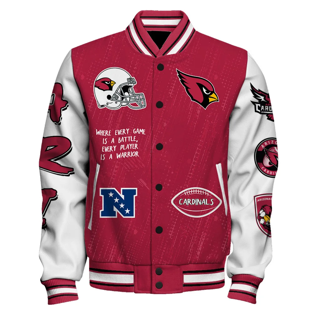 Arizona Cardinals National Football League Conquer Every Field Unisex Varsity Jacket