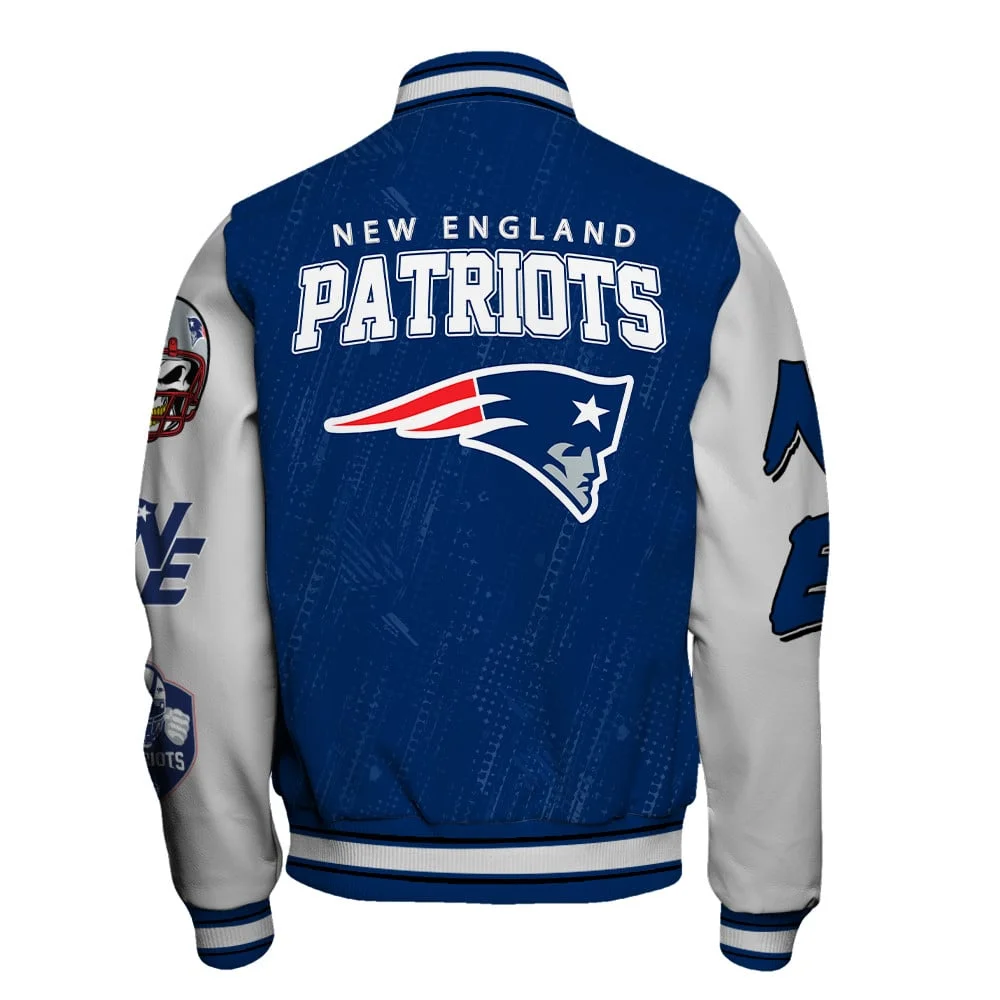 New England Patriots National Football League Conquer Every Field Unisex Varsity Jacket