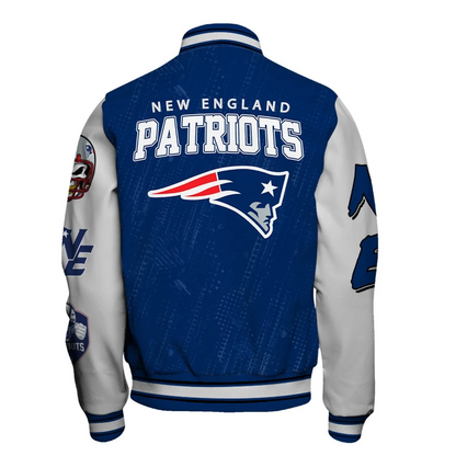 New England Patriots National Football League Conquer Every Field Unisex Varsity Jacket