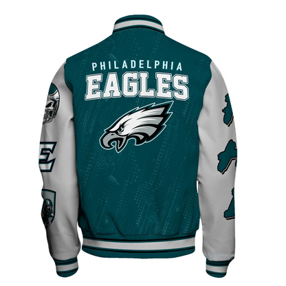 Philadelphia Eagles National Football League Conquer Every Field Unisex Varsity Jacket