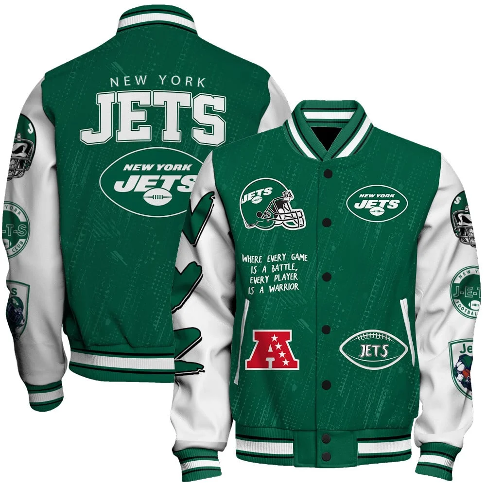 New York Jets National Football League Conquer Every Field Unisex Varsity Jack