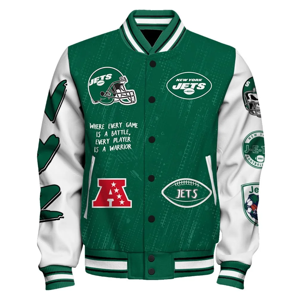 New York Jets National Football League Conquer Every Field Unisex Varsity Jack
