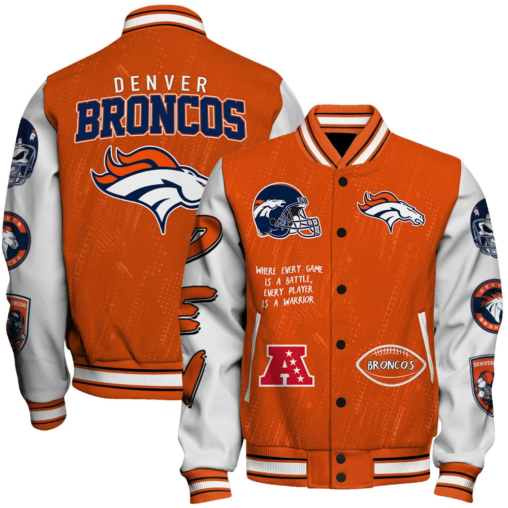 Denver Broncos National Football League Conquer Every Field Unisex Varsity Jacket