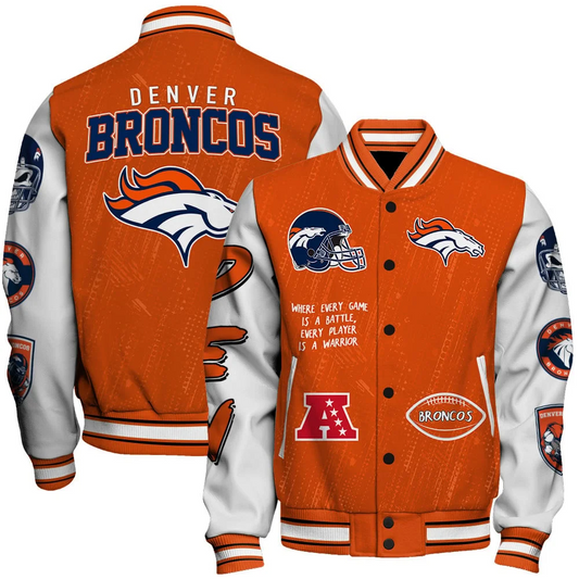 Denver Broncos National Football League Conquer Every Field Unisex Varsity Jacket