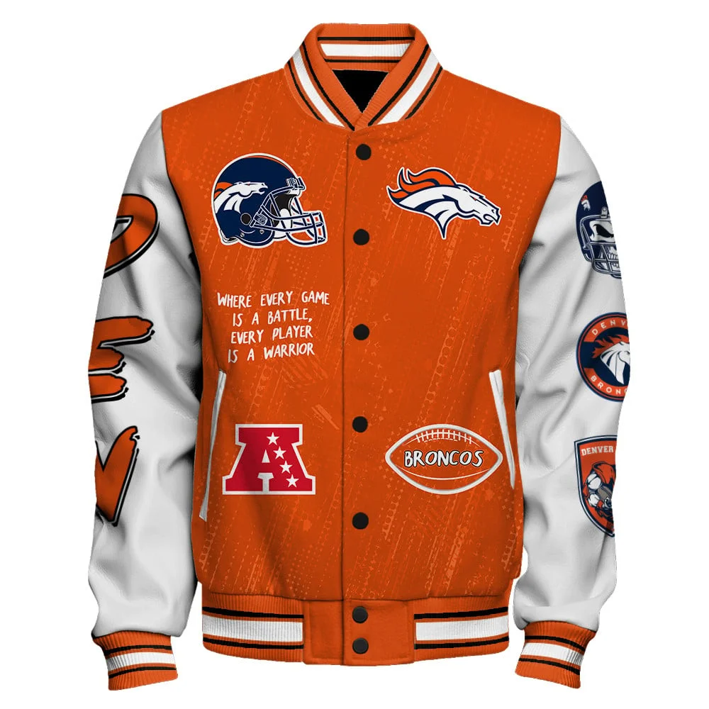 Denver Broncos National Football League Conquer Every Field Unisex Varsity Jacket