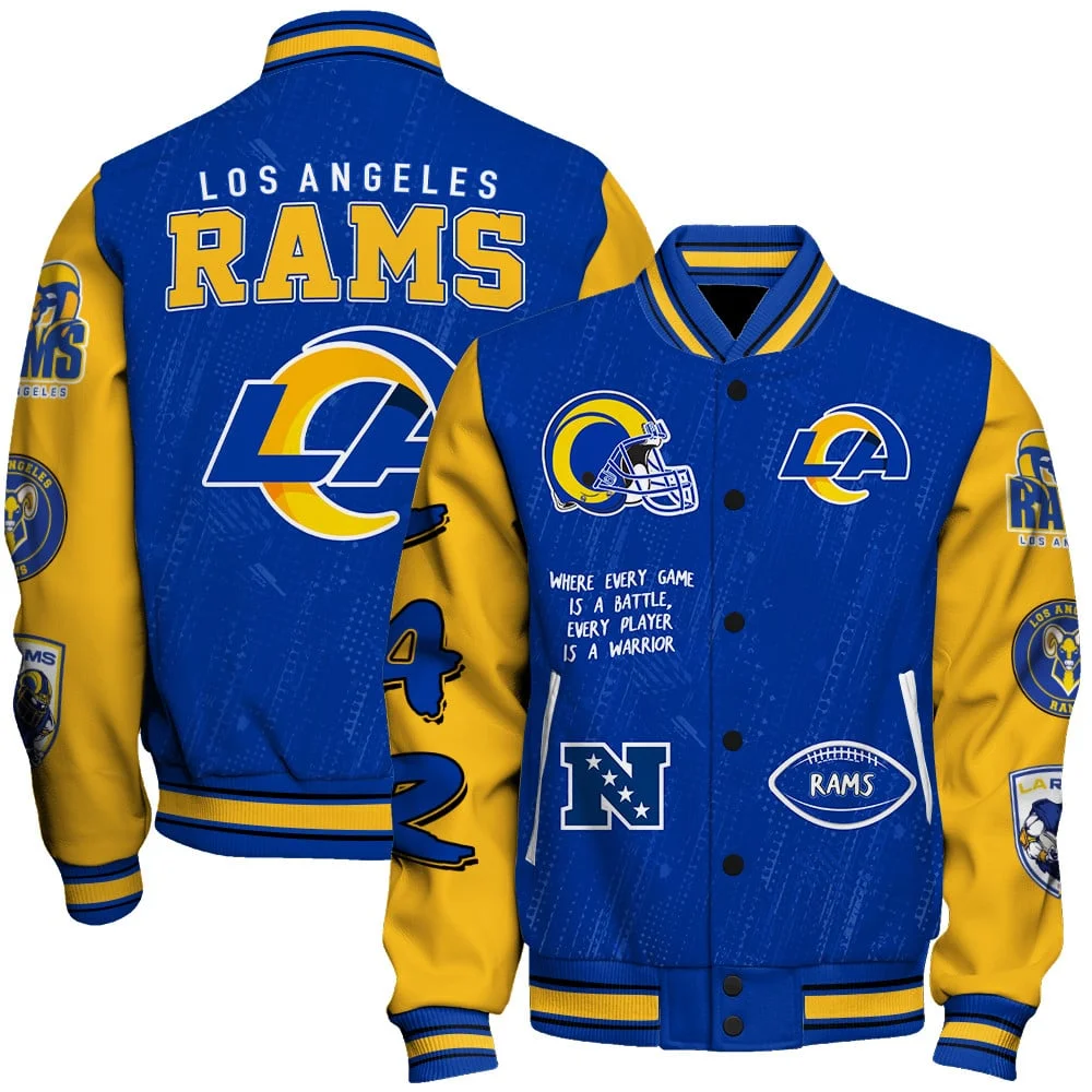 Los Angeles Rams National Football League Conquer Every Field Unisex Varsity Jacket