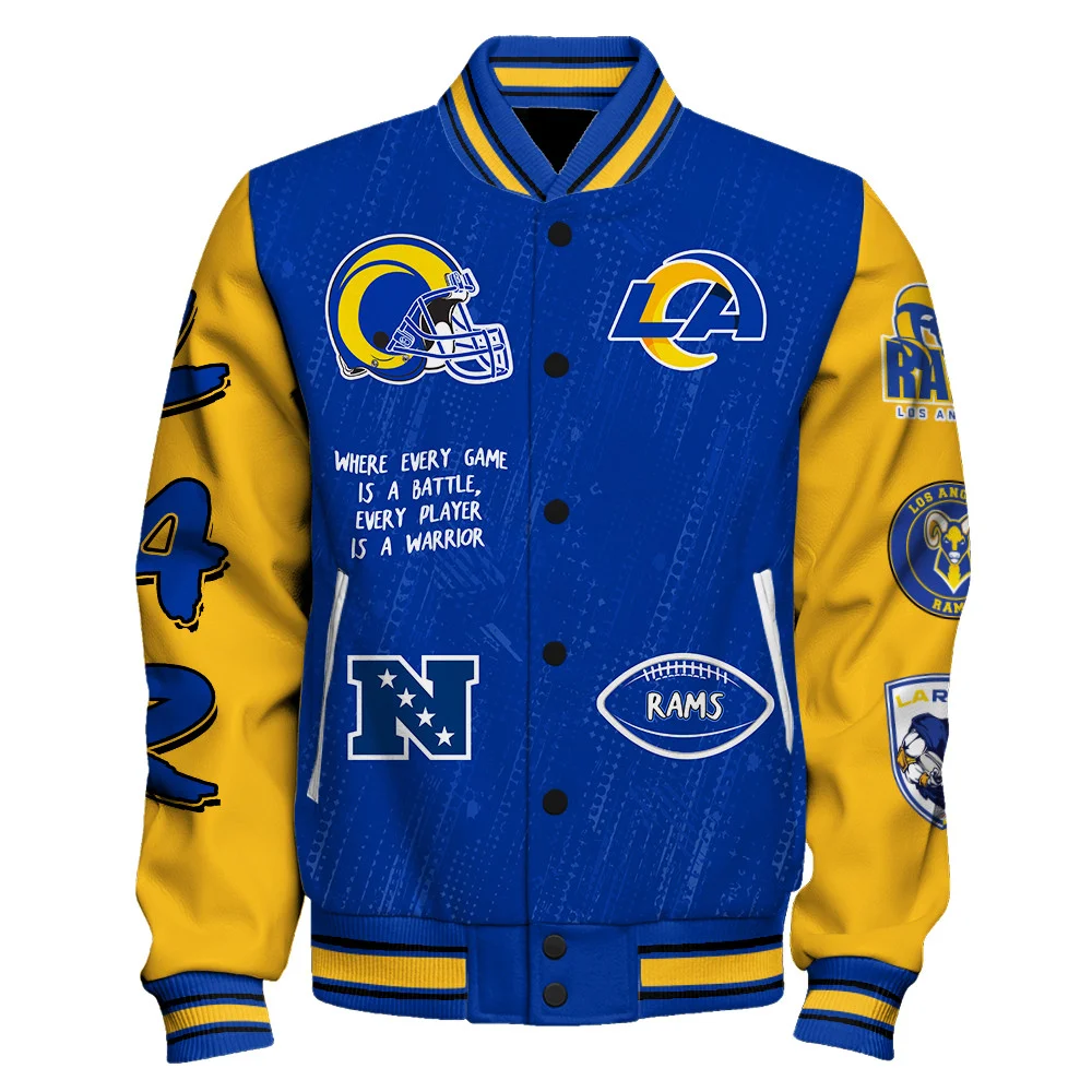 Los Angeles Rams National Football League Conquer Every Field Unisex Varsity Jacket