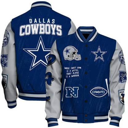 Dallas Cowboys National Football League Conquer Every Field Unisex Varsity Jacket