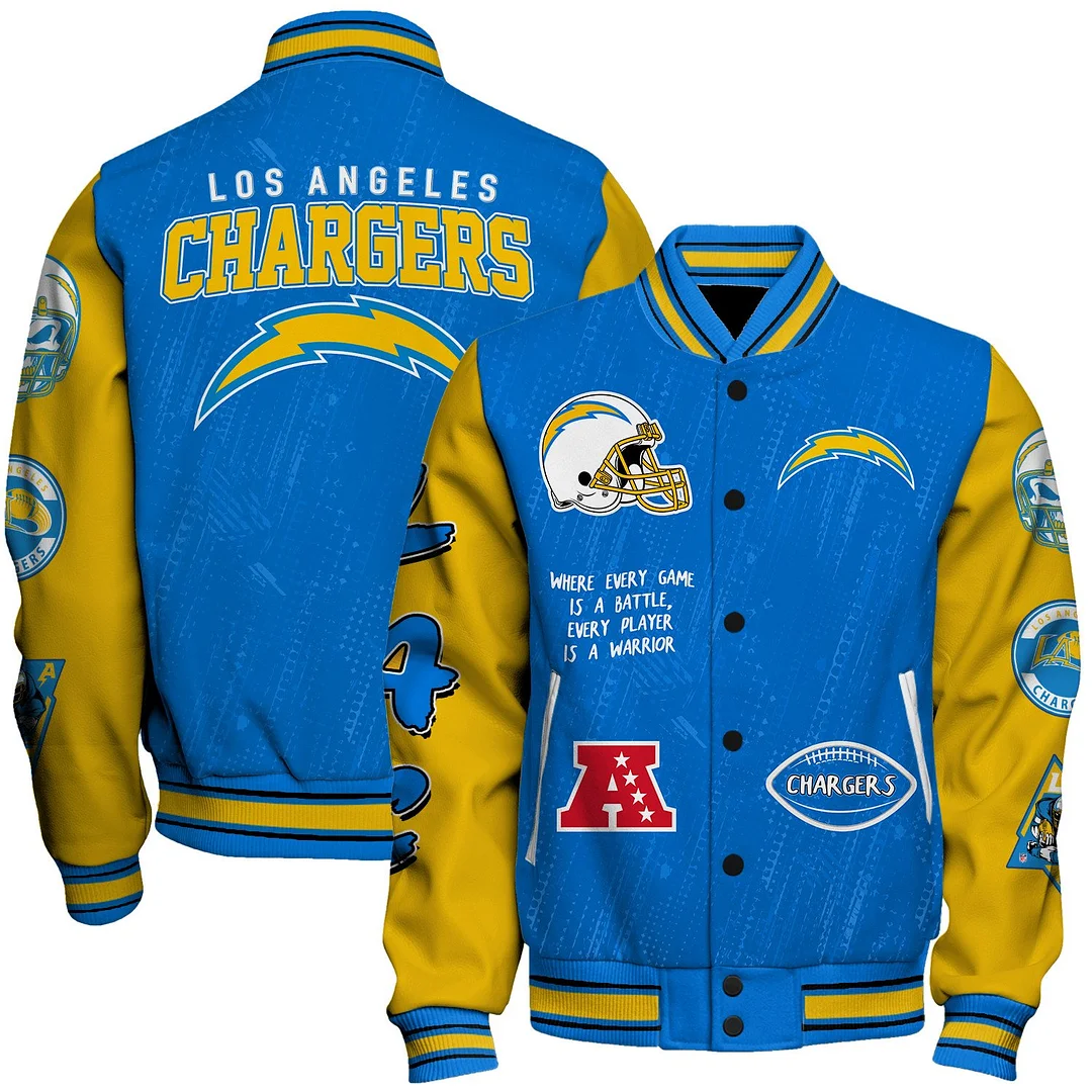 Los Angeles Chargers National Football League Conquer Every Field Unisex Varsity Jacket