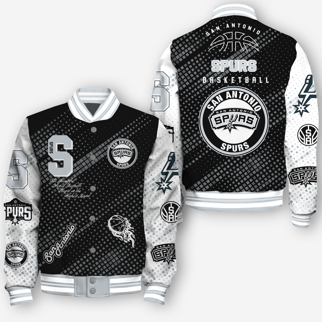 NBA San Antonio Spurs NATIONAL BASKETBALL ASSOCIATION VARSITY JACKET V2