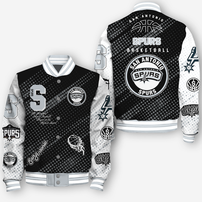 NBA San Antonio Spurs NATIONAL BASKETBALL ASSOCIATION VARSITY JACKET V2