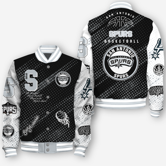 NBA San Antonio Spurs NATIONAL BASKETBALL ASSOCIATION VARSITY JACKET V2