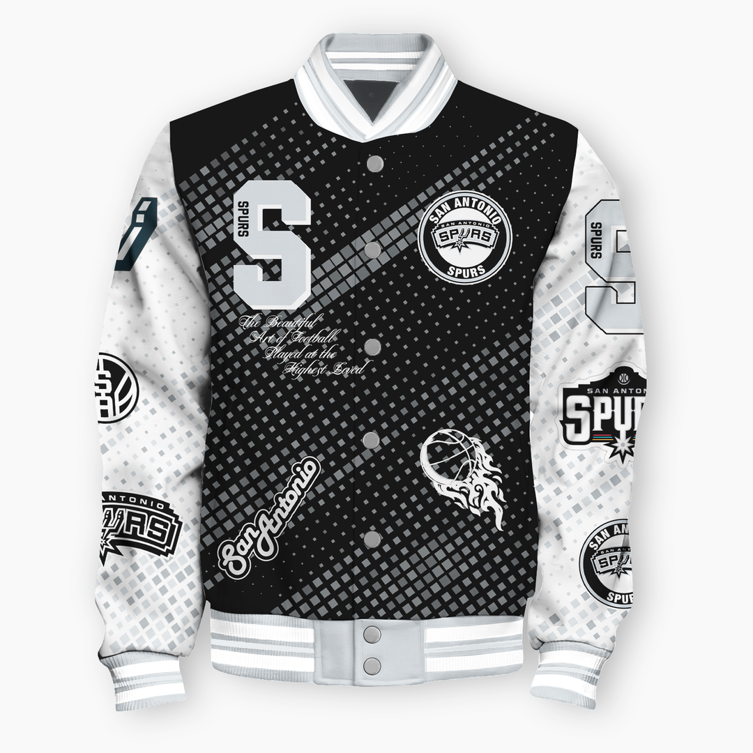 NBA San Antonio Spurs NATIONAL BASKETBALL ASSOCIATION VARSITY JACKET V2