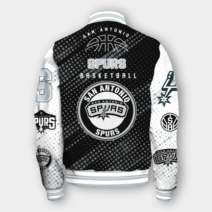 NBA San Antonio Spurs NATIONAL BASKETBALL ASSOCIATION VARSITY JACKET V2