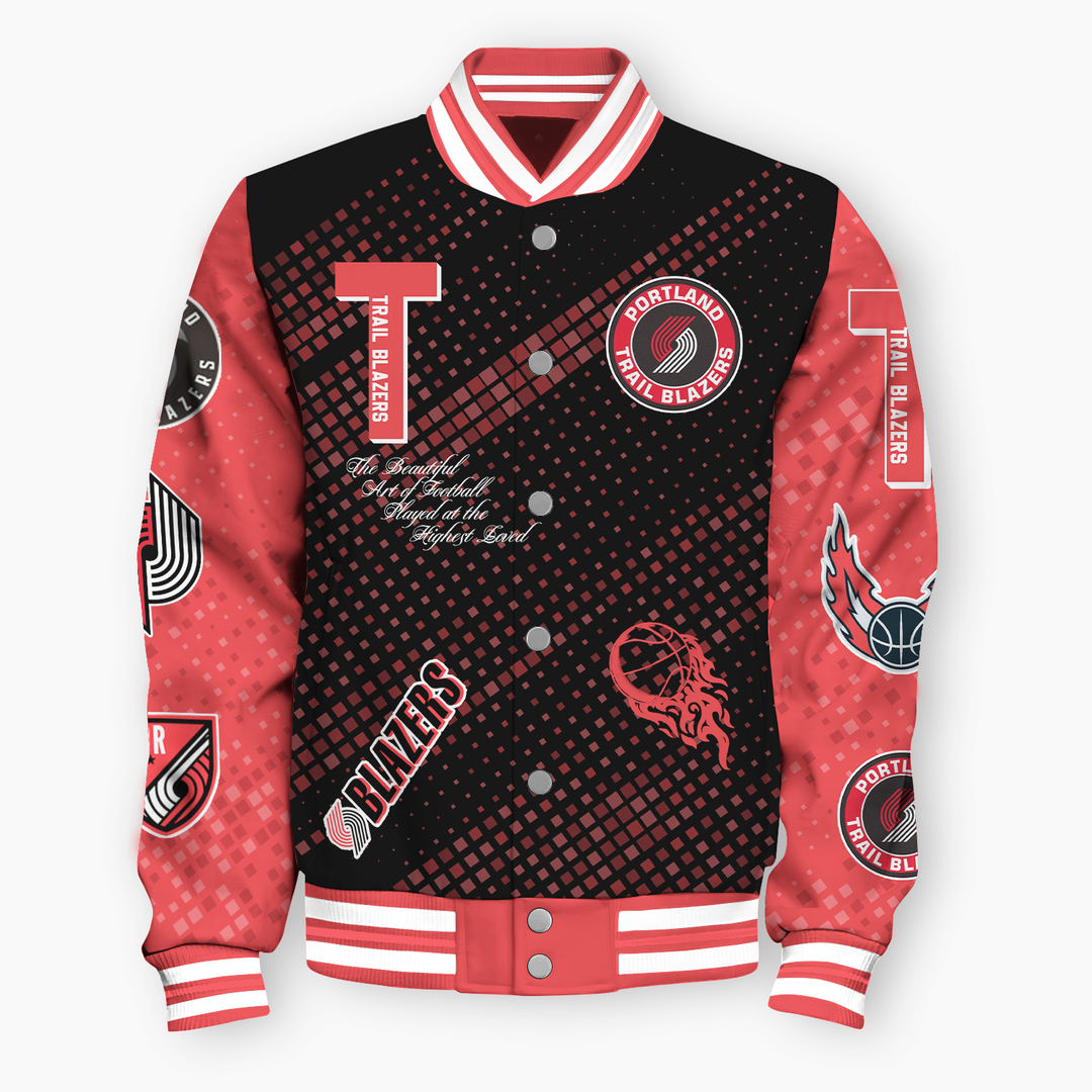 NBA Portland Trail Blazers NATIONAL BASKETBALL ASSOCIATION VARSITY JACKET V2