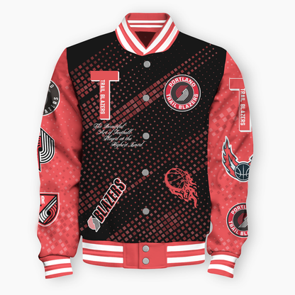 NBA Portland Trail Blazers NATIONAL BASKETBALL ASSOCIATION VARSITY JACKET V2