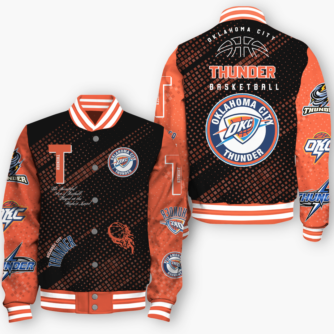 NBA Oklahoma City Thunder NATIONAL BASKETBALL ASSOCIATION VARSITY JACKET V2