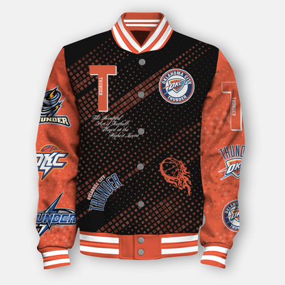NBA Oklahoma City Thunder NATIONAL BASKETBALL ASSOCIATION VARSITY JACKET V2