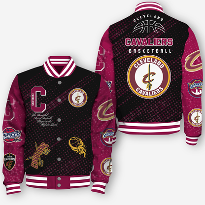 NBA Cleveland Cavaliers NATIONAL BASKETBALL ASSOCIATION VARSITY JACKET V2