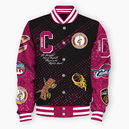 NBA Cleveland Cavaliers NATIONAL BASKETBALL ASSOCIATION VARSITY JACKET V2