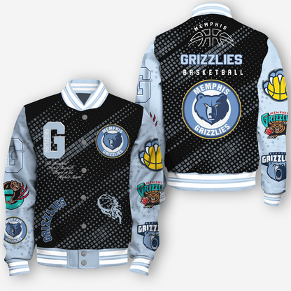 NBA Memphis Grizzlies NATIONAL BASKETBALL ASSOCIATION VARSITY JACKET V2