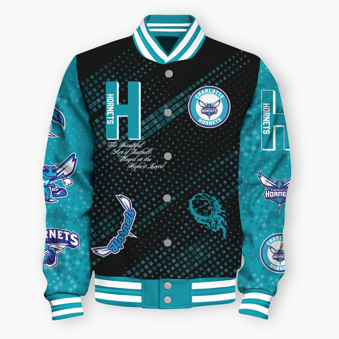 NBA Charlotte Hornets  NATIONAL BASKETBALL ASSOCIATION VARSITY JACKET V2