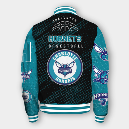 NBA Charlotte Hornets  NATIONAL BASKETBALL ASSOCIATION VARSITY JACKET V2