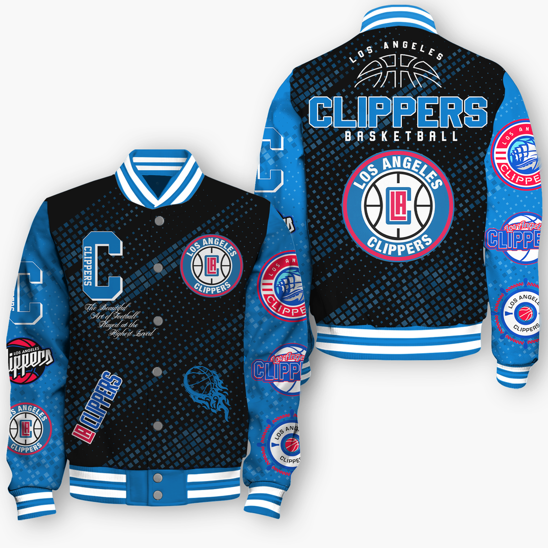 NBA Los Angeles Clipers NATIONAL BASKETBALL ASSOCIATION VARSITY JACKET V2