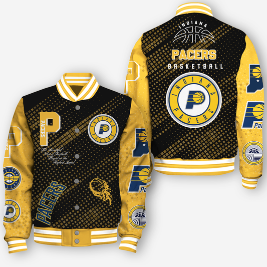 NBA Indiana Pacers NATIONAL BASKETBALL ASSOCIATION VARSITY JACKET V2