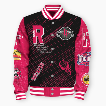 NBA Houston Rockets NATIONAL BASKETBALL ASSOCIATION VARSITY JACKET V2