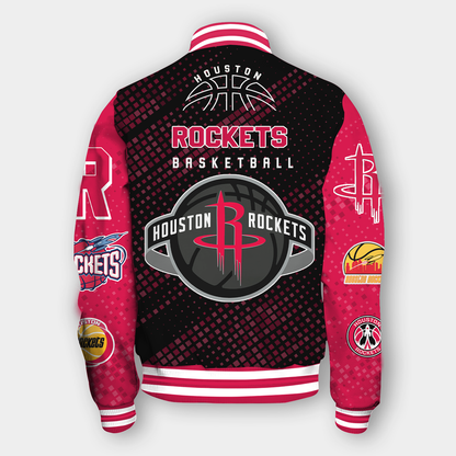 NBA Houston Rockets NATIONAL BASKETBALL ASSOCIATION VARSITY JACKET V2