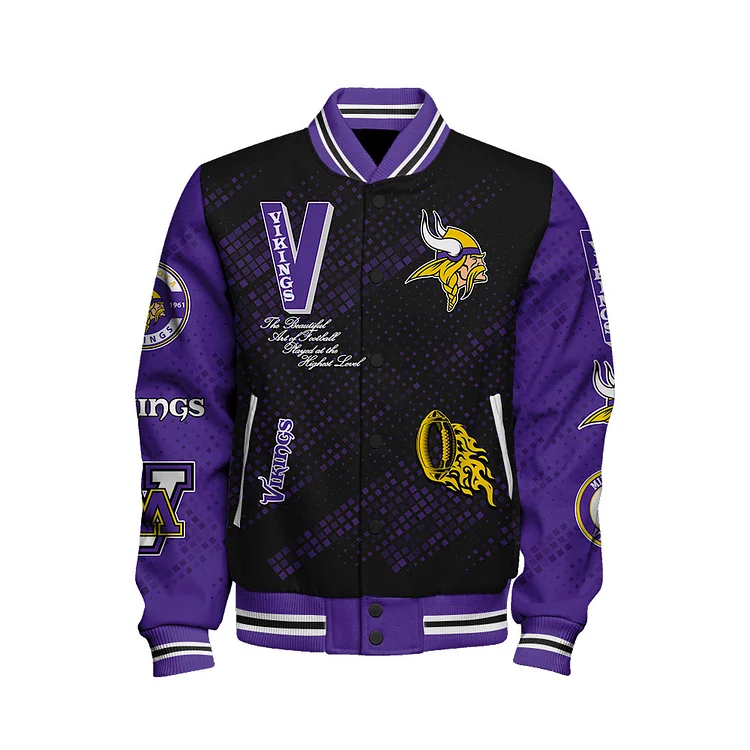 Minnesota Vikings National Football League V2 Varsity Jacket