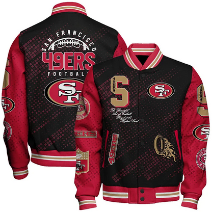 San Francisco 49ers National Football League V2 Varsity Jacket