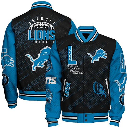 Detroit Lions National Football League V2 Varsity Jacket