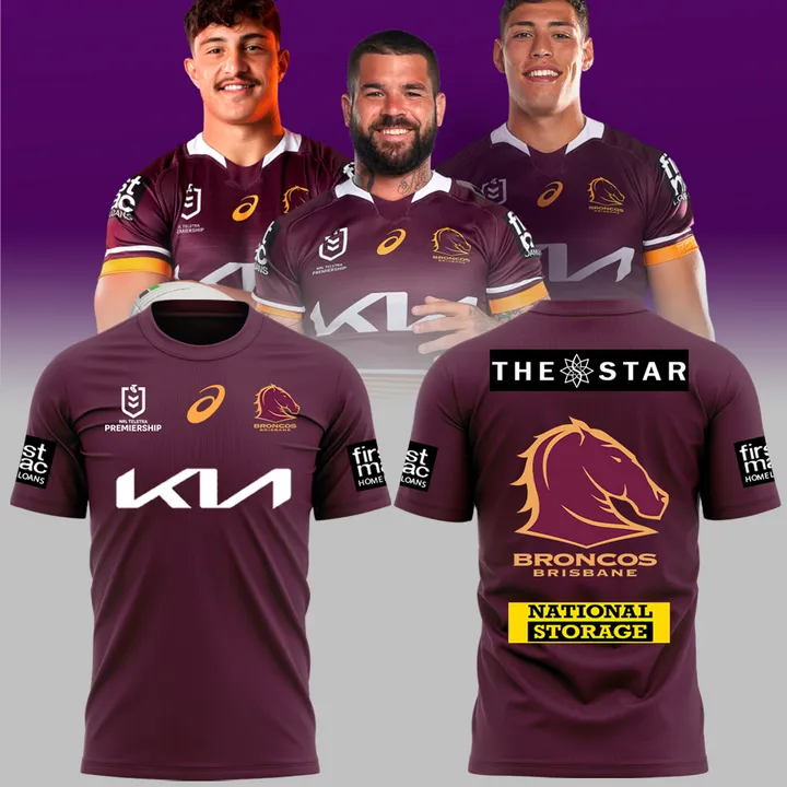 Brisbane Broncos NRL Limited Edition T-Shirt TM - You will save more when you buy the clothes and hat combo V3