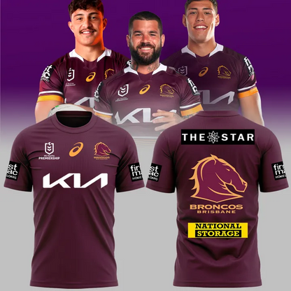 Brisbane Broncos NRL Limited Edition T-Shirt TM - You will save more when you buy the clothes and hat combo V3