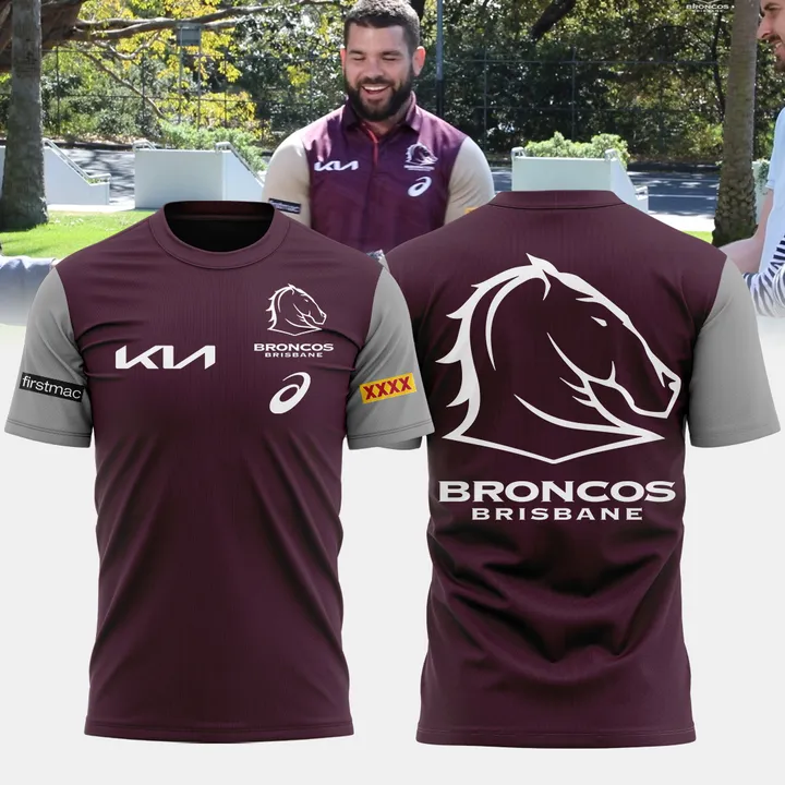Brisbane Broncos NRL Limited Edition T-Shirt TM - You will save more when you buy the clothes and hat combo V1