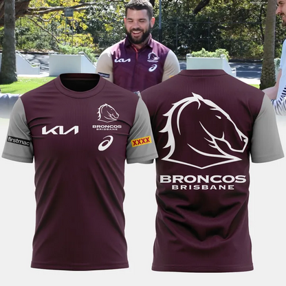 Brisbane Broncos NRL Limited Edition T-Shirt TM - You will save more when you buy the clothes and hat combo V1
