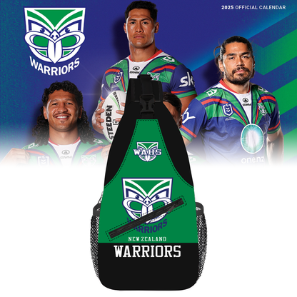 New Zealand Warriors NRL Crossbody Bag And Cap TM NTA V1