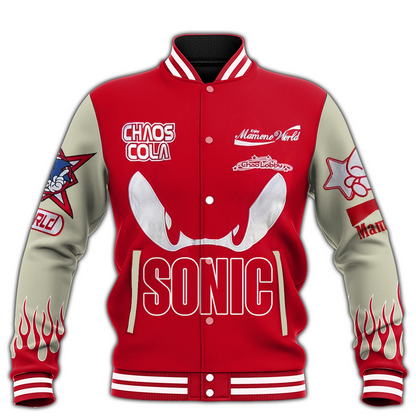 Sonic the Hedgehog Varsity Jacket