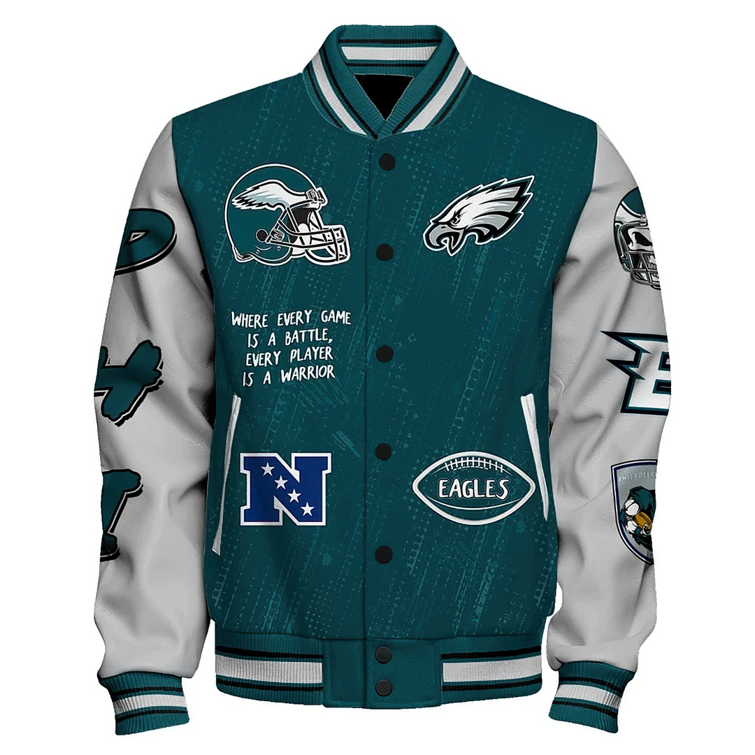 Philadelphia Eagles Super Bowl Champions V2 Varsity Jacket