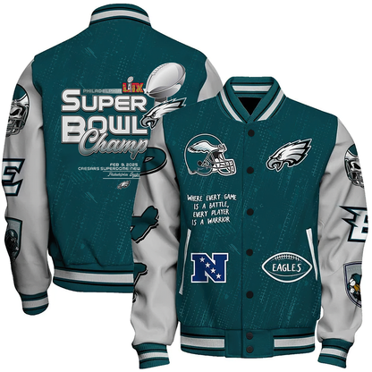 Philadelphia Eagles Super Bowl Champions Varsity Jacket