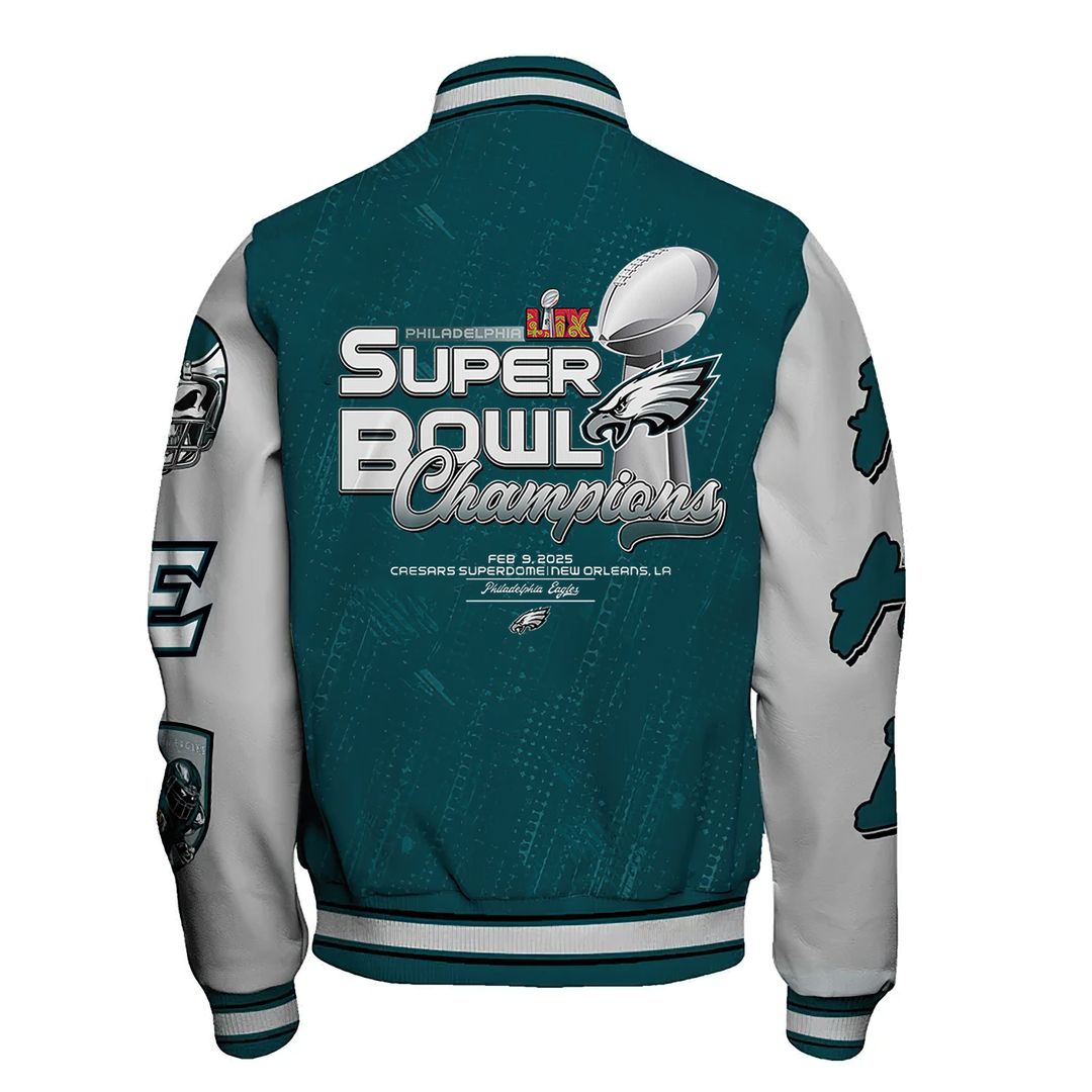 Philadelphia Eagles Super Bowl Champions Varsity Jacket