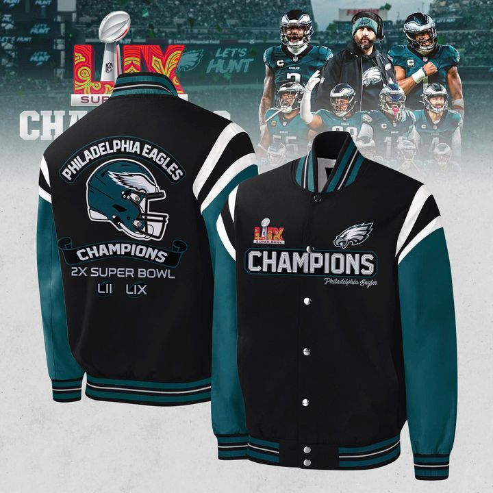 Philadelphia Eagles Super Bowl LIX Champions 2025 New Bomber Jacket