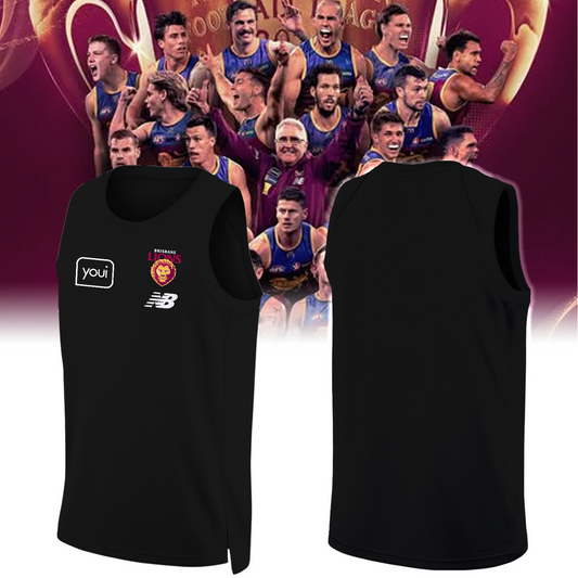 Brisbane Lions Football Club AFL Season 2025 V2 Basketball Jersey Round Neck