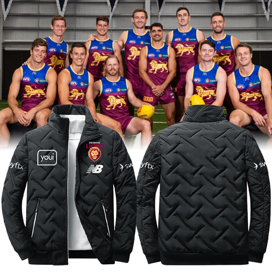 Brisbane Lions Football Club AFL Season 2025 V2 Puffer Jacket