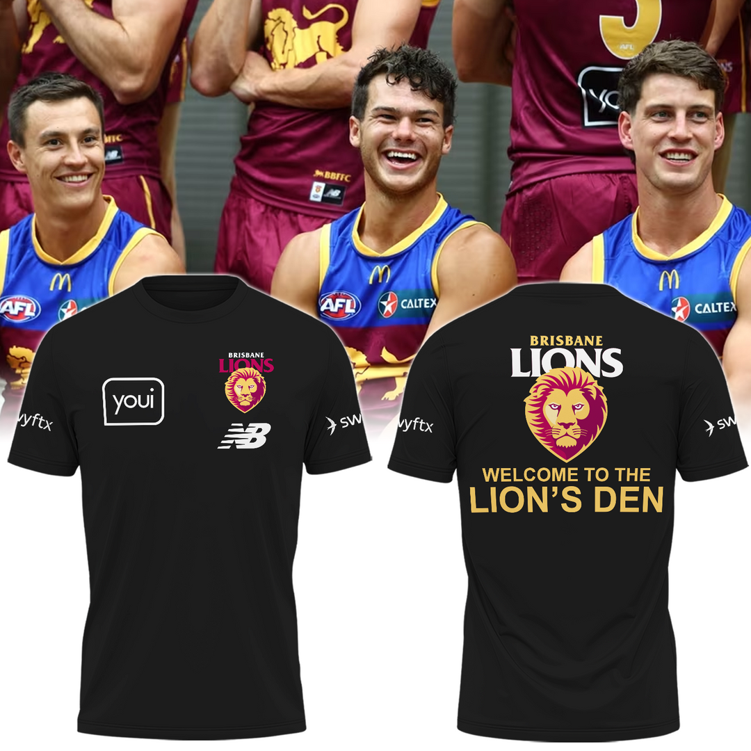 Brisbane Lions Football Club AFL Season 2025 V1 T-Shirt
