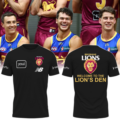 Brisbane Lions Football Club AFL Season 2025 V1 T-Shirt